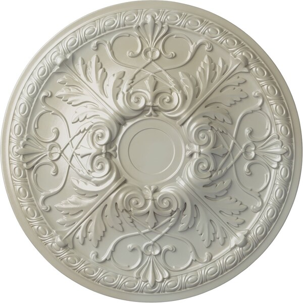 Ekena Millwork Tristan Ceiling Medallion (Fits Canopies up to 5 1/2"), Hand-Painted Flash Blue, 26"OD x 3"P CM26TNFBS - main
